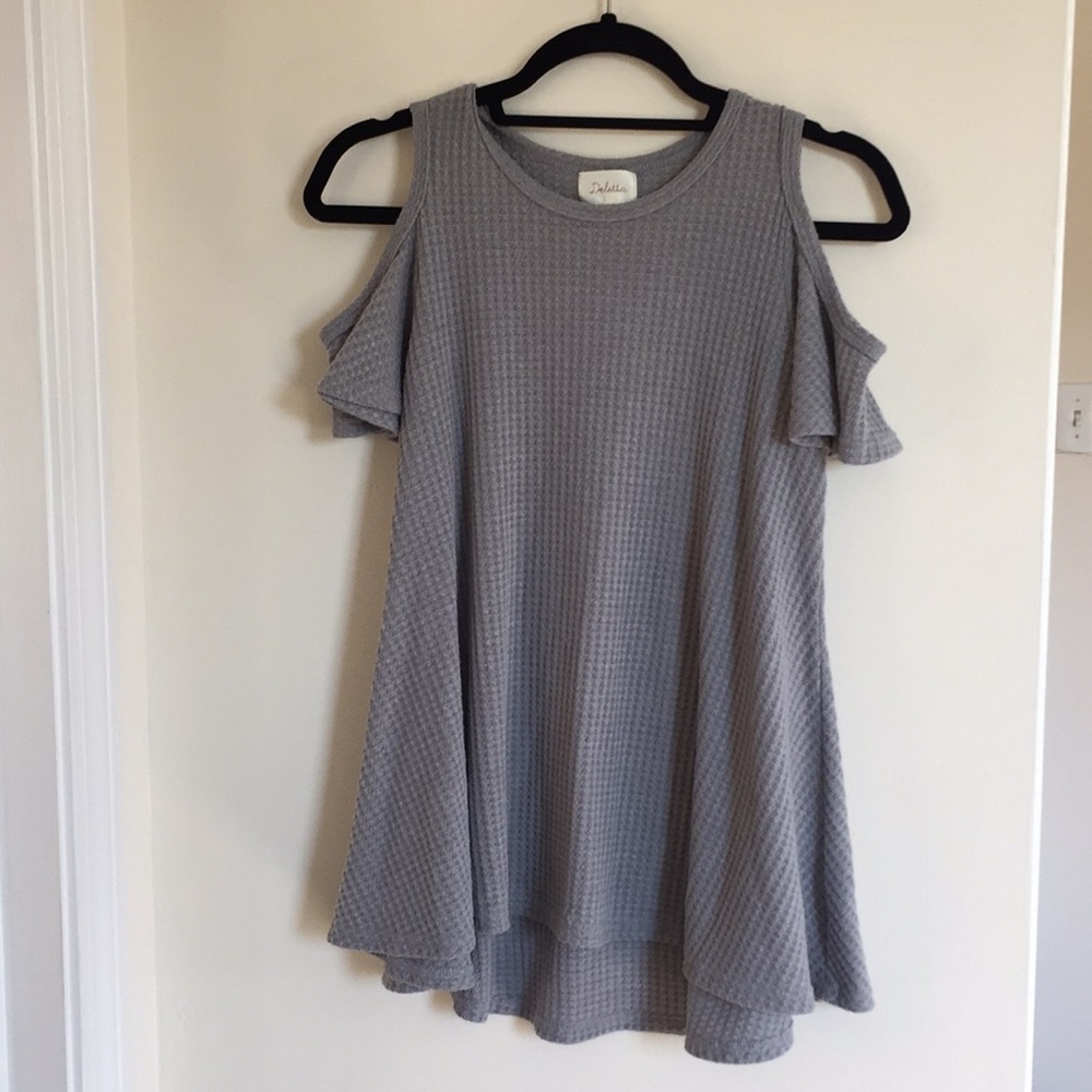 Anthropologie Deletta Cold Shoulder Top